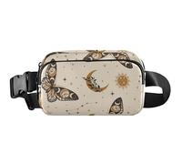 Marsupio da donna con farfalla marrone chic da donna ovunque marsupio impermeabile a tracolla stile cartone animato chic marrone farfalla 20,3 x 13,5 x 5,8 cm, divertente carino, chic farfalla marrone