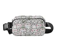 Marsupio da donna con koala e orsetto in stile cartone animato, borsa a tracolla impermeabile, con koala in stile cartone animato, 20,3 x 13,5 x 5,8 cm, divertente e carino, motivo koala dei cartoni