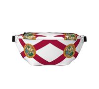 Marsupio da donna con stampa bandiera della Florida, grande borsa a tracolla per escursionismo, viaggi, facile da trasportare