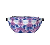 Marsupio da donna con stampa delfini innamorati, grande borsa a tracolla per escursionismo, viaggi, facile da trasportare