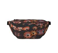 Marsupio da donna con stampa di crisantemo arancione, grande borsa a tracolla per escursionismo, viaggi, facile da trasportare