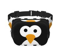 Marsupio da donna con stampa di pinguini con cinghia regolabile per allenamento/corsa/escursionismo, marsupio a tracolla, Nero , Taglia unica