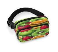 Marsupio da donna con vari frutti, impermeabile, regolabile, alla moda, casual, a tracolla, per corsa, allenamento, escursionismo, viaggi