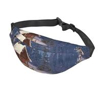 Marsupio da donna, da uomo, regolabile, da cabina, nei boschi, borsa a tracolla per viaggi, nero, taglia unica, Nero , Taglia unica