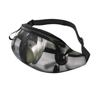 Marsupio da donna e da uomo, alla moda, regolabile, per allenamento, corsa, viaggi, stile casual, Aereo dell'esercito americano, Taglia unica