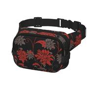 Marsupio da donna e da uomo, borsa a tracolla per viaggi, corsa, marsupio, crisantemo