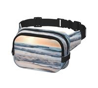 Marsupio da donna e uomo, a forma di cuore, romantico, da spiaggia, con cinghie regolabili, borsa a tracolla da viaggio, nero, taglia unica, Nero , Taglia unica