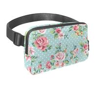 Marsupio da donna e uomo, impermeabile, a tracolla, con cinghia regolabile, per corsa, allenamento, viaggi, torre Eiffel, cuori, Multicolore 6., Taglia unica, Organizer per borse