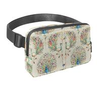 Marsupio da donna e uomo, impermeabile, a tracolla, con cinghia regolabile, per corsa, allenamento, viaggi, aereo retrò, Multicolore 13, Taglia unica, Organizer per borse