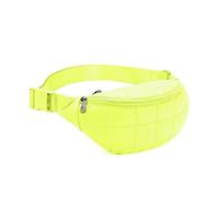 Marsupio da donna e uomo, piccola borsa a tracolla con cinghia regolabile per corsa, escursionismo, viaggi, sport, Verde fluorescente, As Shown