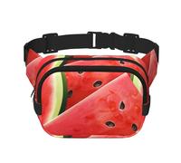 Marsupio da donna e uomo, piccolo marsupio a tracolla alla moda, leggero, con fetta di anguria, per corsa, allenamento, escursionismo, viaggi