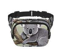 Marsupio da donna e uomo, piccolo marsupio a tracolla alla moda, leggero, con koala, per corsa, allenamento, escursionismo, viaggi