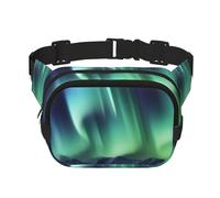 Marsupio da donna e uomo, piccolo marsupio alla moda a tracolla, leggero, borsa da petto con aurora, per corsa, allenamento, escursionismo, viaggi