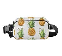 Marsupio da donna estivo con ananas antifurto, grazioso marsupio da viaggio, impermeabile, ananas estivo, 20,3 x 13,5 x 5,8 cm, divertente e carino, ananas estivo, 20,3 x 13,5 x 5,8 cm, divertente e
