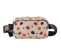 Marsupio da donna in acero nocciola kaki marsupio marsupio carino impermeabile a tracolla, Acero Nocciola Cachi, 8 x 5.3 x 2.3 inch, Simpatico e divertente