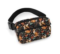 Marsupio da donna - Marsupio con volpe autunnale, foresta e fiori, borsa a tracolla da donna, alla moda