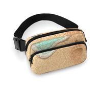 Marsupio da donna - Marsupio da spiaggia con impronte di orme, borse a tracolla da donna alla moda