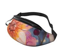 Marsupio da donna Mem Fashion Marsupio a tracolla con fiori luminosi marsupio con cinturino regolabile