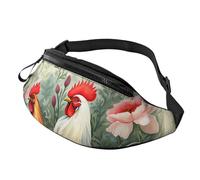 Marsupio da donna Mem Fashion Marsupio a tracolla con gallo marsupio con cinghia regolabile, nero, taglia unica, Nero , Taglia unica