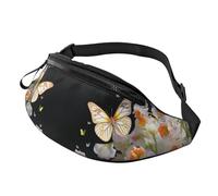 Marsupio da donna Mem Fashion Marsupio a tracolla Farfalle Narciso Fiori Marsupio con Cinghia Regolabile Marsupio