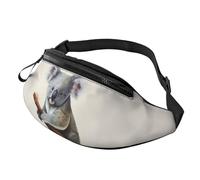 Marsupio da donna Mem Fashion Marsupio a tracolla Koala e Farfalla Marsupio con tracolla regolabile, nero, taglia unica, Nero , Taglia unica