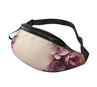 Marsupio da donna Mem Fashion Marsupio Crossbody Card a forma di cuore Fiori Marsupio con cinghia regolabile Marsupio