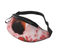 Marsupio da donna Mem Fashion Marsupio Crossbody Fragola Donut Marsupio con Cinghia Regolabile Marsupio