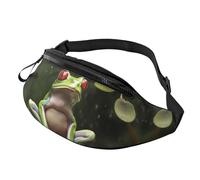 Marsupio da donna Mem Fashion Marsupio Crossbody Pace Tree Frog Marsupio con cinghia regolabile, nero, taglia unica, Nero , Taglia unica