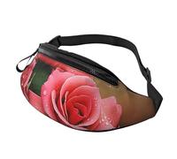 Marsupio da donna Mem Fashion Marsupio Crossbody Rose Marsupio con cinghia regolabile Marsupio