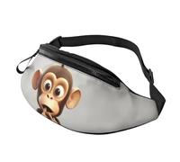 Marsupio da donna Mem Fashion Marsupio Crossbody The Silent Monkey Belt Bag con cinturino regolabile Marsupio nero, taglia unica, Nero , Taglia unica