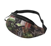 Marsupio da donna Mem Fashion Marsupio Crossbody Tractor on the Farm Marsupio con cinghia regolabile, nero, taglia unica, Nero , Taglia unica