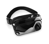 Marsupio da donna - nero e bianco, scultura liquida, marsupio da donna, marsupio alla moda