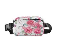 Marsupio da donna, uomo, adolescente, elegante, multiuso, con cinghia regolabile, per shopping, sport, lavoro, stile vintage, giardino, acquerello, motivo naturale, Modello Naturale Acquerello