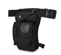 Marsupio Da Gamba Borsa a tracolla da uomo in tela con tracolla, for moto, multiuso, marsupio, marsupio da campeggio Marsupio Gamba Moto(Noir)