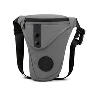 Marsupio Da Gamba Borsa da gamba impermeabile da uomo, for moto, multiuso, a tracolla, cintura, fianchi, marsupio Marsupio Gamba Moto(B gray)