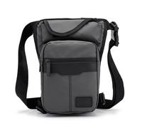 Marsupio Da Gamba Borsa da uomo in nylon da motociclista Borsa da gamba a goccia Borsa da spalla casual a tracolla for coscia Cintura for anca maschile Marsupio Marsupi Marsupio Gamba Moto(Grey Leg Ba