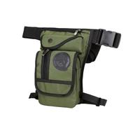 Marsupio da gamba, impermeabile, per equitazione, borsa a tracolla multifunzionale per attività all'aperto, con tracolla regolabile (verde)