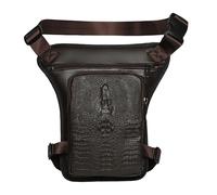 Marsupio da gamba, marsupio da uomo, impermeabile, in materiale PU, per