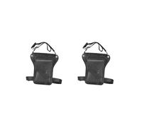 Marsupio da gamba, resistente ai graffi, con tasche multiple, colore: nero, Set da 2 (nero), 17x2x28cm, come descrizione