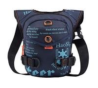 Marsupio da gamba Xieben, da esterni, moto, unisex, multiuso, per coscia o girovita, marsupio da viaggio, strumento ideale per campeggio, equitazione, ciclismo, pesca, caccia, escursionismo, #19Navy