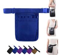 Marsupio da infermiera con tasche per attrezzi medici, zaino per attrezzi da lavoro, organizer da infermiera con spazio per forbici mediche, kit di cura e altri accessori di emergenza (blu)