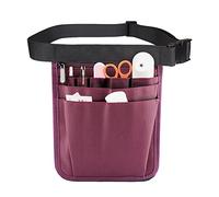 Marsupio da infermiera da donna, con tasche multiple, grembiule da infermiera, forbici e altri oggetti, viola