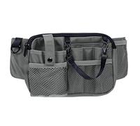 Marsupio da infermiera da donna, in tessuto Oxford impermeabile, multi-scomparto, professionale, cintura regolabile, grigio