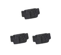 Marsupio da infermiera, grembiule, marsupio per attrezzi da infermiera, blu scuro, 15,5 x 23 cm, Set da 3 (nero 15,5 x 23 cm), 15.5x23cm, come descrizione