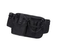 Marsupio da infermiera, grembiule, marsupio per attrezzi da infermiera, nero, 15,5 x 23 cm