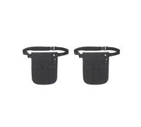 Marsupio da infermiera in tessuto Oxford, con tasche multiple, Set da 2 (nero), 21 x 16.5cm