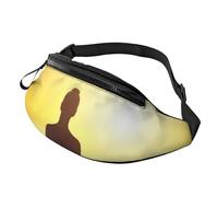 Marsupio da meditazione per yoga, unisex, impermeabile, sportivo, alla moda, borsa a tracolla con cinghia regolabile, grande borsa a tracolla per viaggi ed escursioni