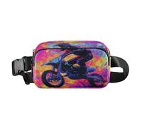 Marsupio da motocross e Lightnin, elegante marsupio per uomo e donna, impermeabile, borsa a tracolla essenziale da viaggio, con cinghia regolabile, per ciclismo, escursionismo, palestra