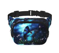 Marsupio da notte con farfalla marsupio piccolo alla moda a tracolla marsupio leggero marsupio per donne uomini corsa allenamento escursionismo viaggi