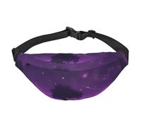 Marsupio da notte viola resistente all'acqua, marsupio da corsa da donna con opzioni di usura versatili, comodo foro per cuffie, ideale per viaggi e allenamento, Come nella foto, Taglia unica, Zaino